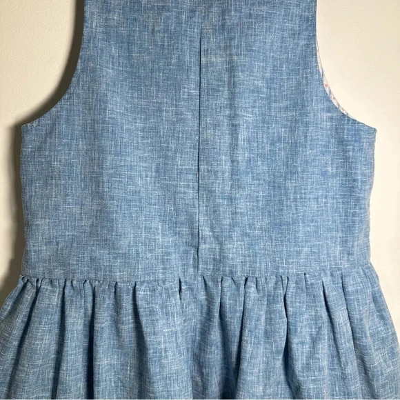 Handmade Girls Jumper Dress Blue Youth Small/Medium - Picture 4 of 6